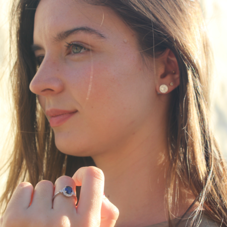 Anillo ADRIANA Zafiro Gold