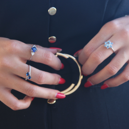Anillo DONATELLA Zafiro Gold