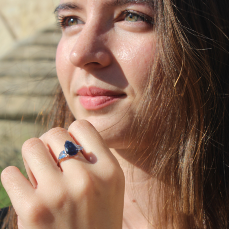 Anillo LUCRECIA Aguamarina Gold