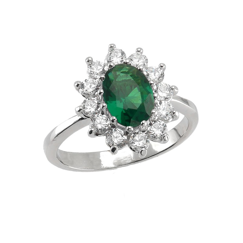 Anillo DIANA Esmeralda