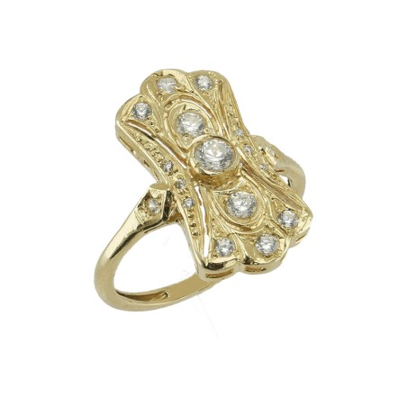 Anillo ANASTASIA Oro Art Deco