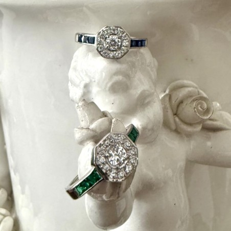 Anillo Camille Zafiro Plata
