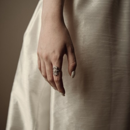 Anillo ANASTASIA Plata Art Deco