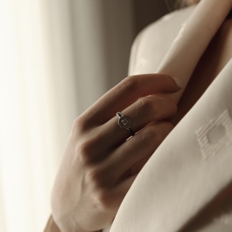 Anillo Camille Zafiro Plata