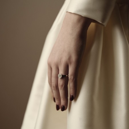Anillo Camille Zafiro Plata