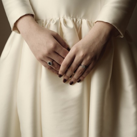 Anillo Camille Zafiro Plata