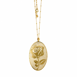 Colgante Rosa OVAL